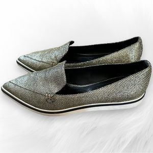 Nicholas Kirkwood Glittery Metallic Loafers Size 37 1/2 or 7 US